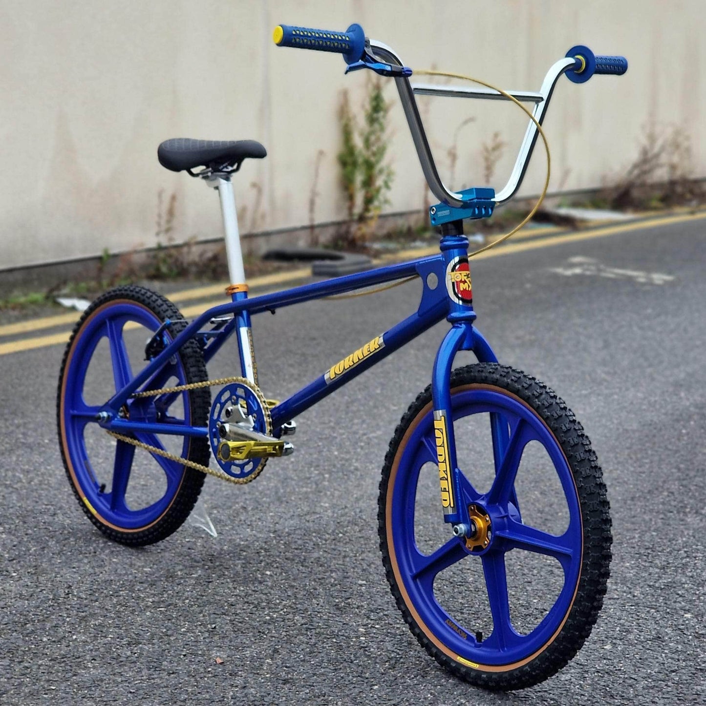 Torker Old School BMX Bikes Candy Blue / Gold / Pro XXL Torker LP Race Custom Bike Cancy Blue / Gold