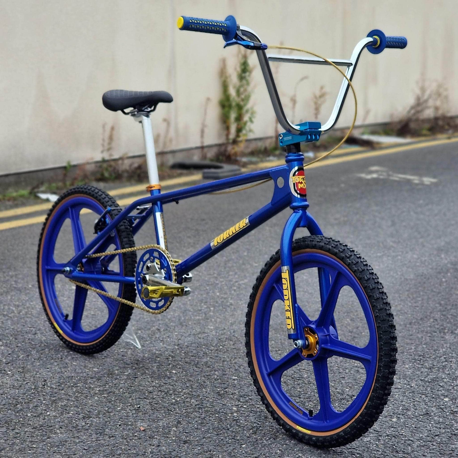 Torker Old School BMX Bikes Candy Blue / Gold / Pro XXL Torker LP Race Custom Bike Cancy Blue / Gold