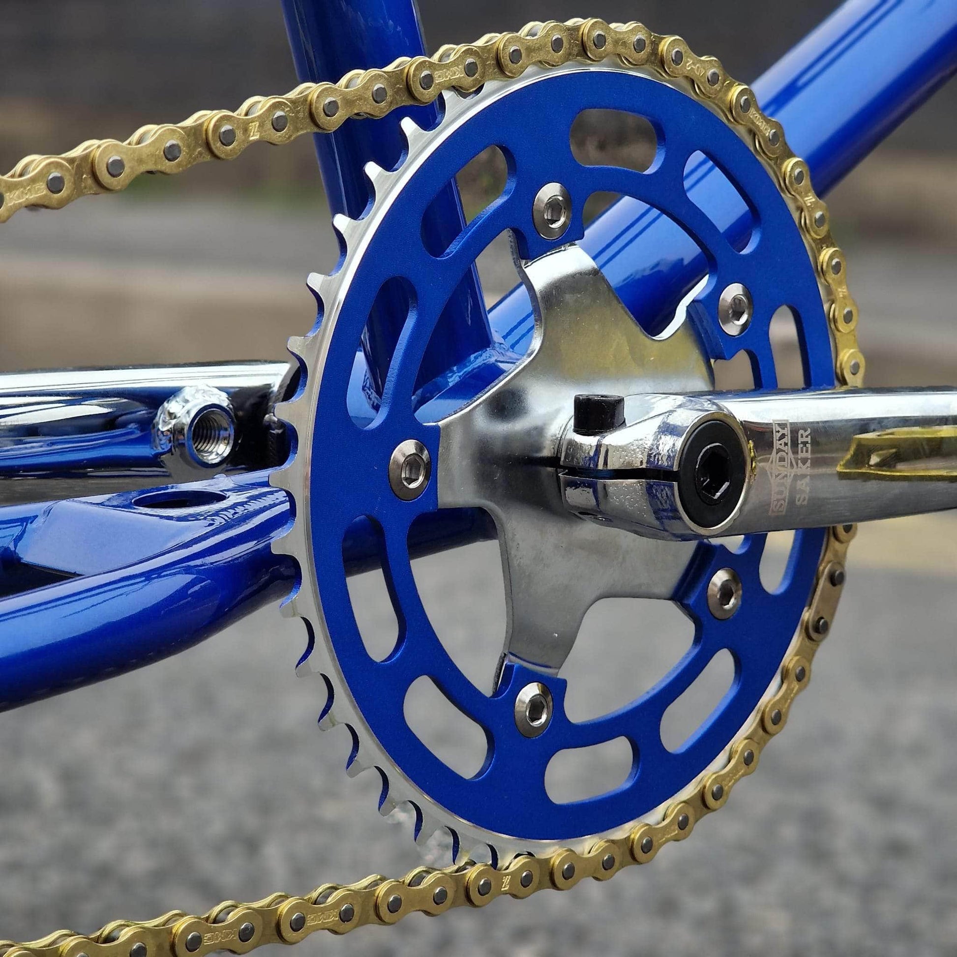 Torker Old School BMX Bikes Candy Blue / Gold / Pro XXL Torker LP Race Custom Bike Cancy Blue / Gold