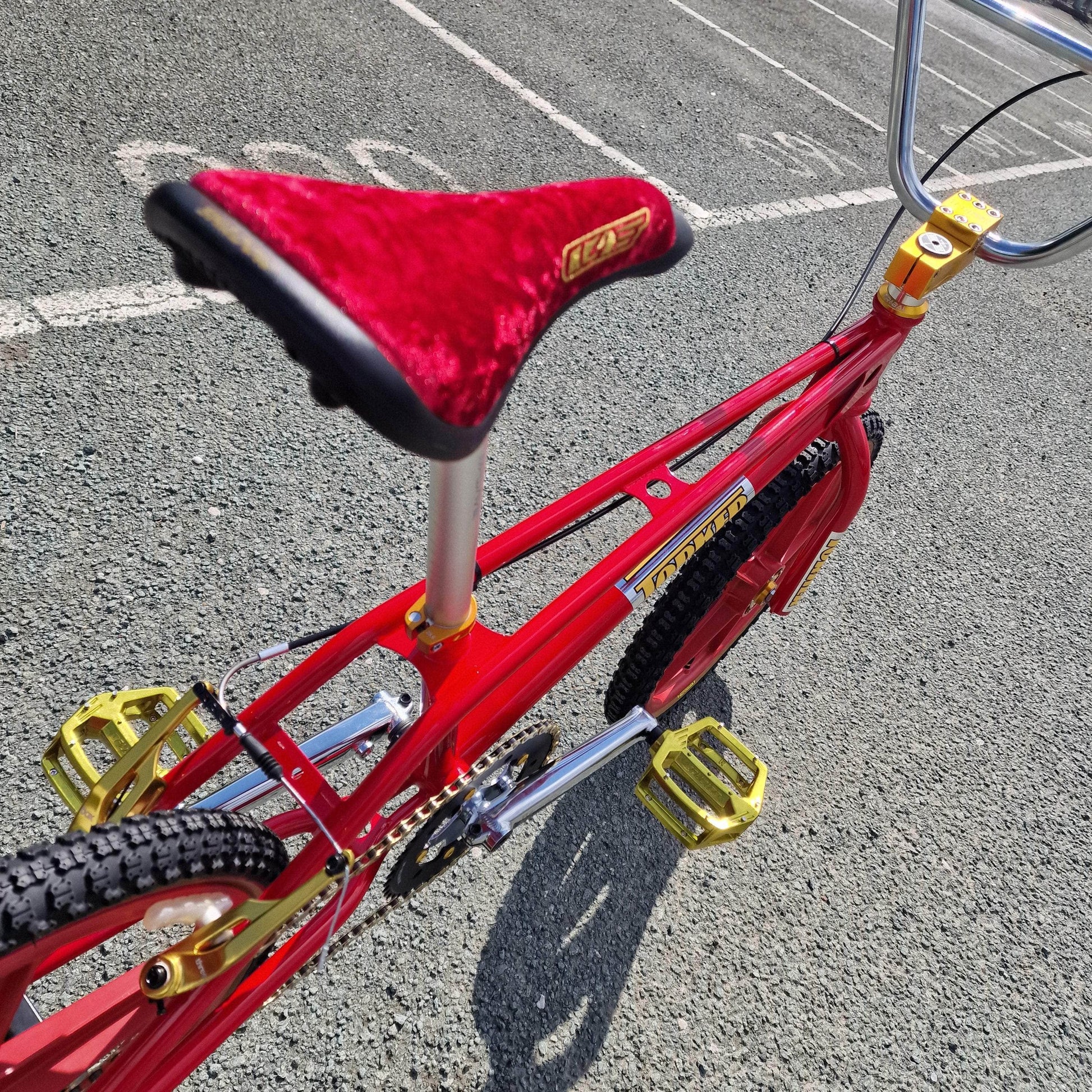Torker Old School BMX Candy Red / Gold / Pro XL Torker LP Race Custom Bike Red / Gold