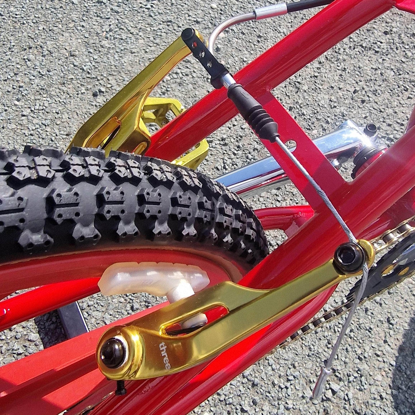 Torker Old School BMX Candy Red / Gold / Pro XL Torker LP Race Custom Bike Red / Gold