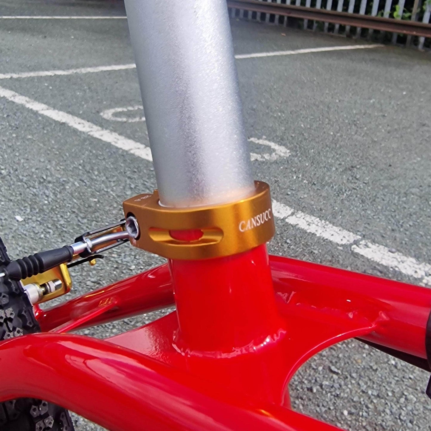 Torker Old School BMX Candy Red / Gold / Pro XL Torker LP Race Custom Bike Red / Gold