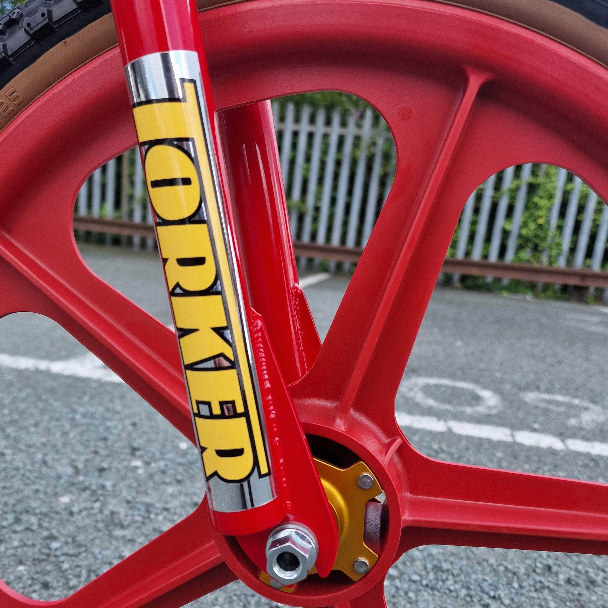 Torker Old School BMX Candy Red / Gold / Pro XL Torker LP Race Custom Bike Red / Gold