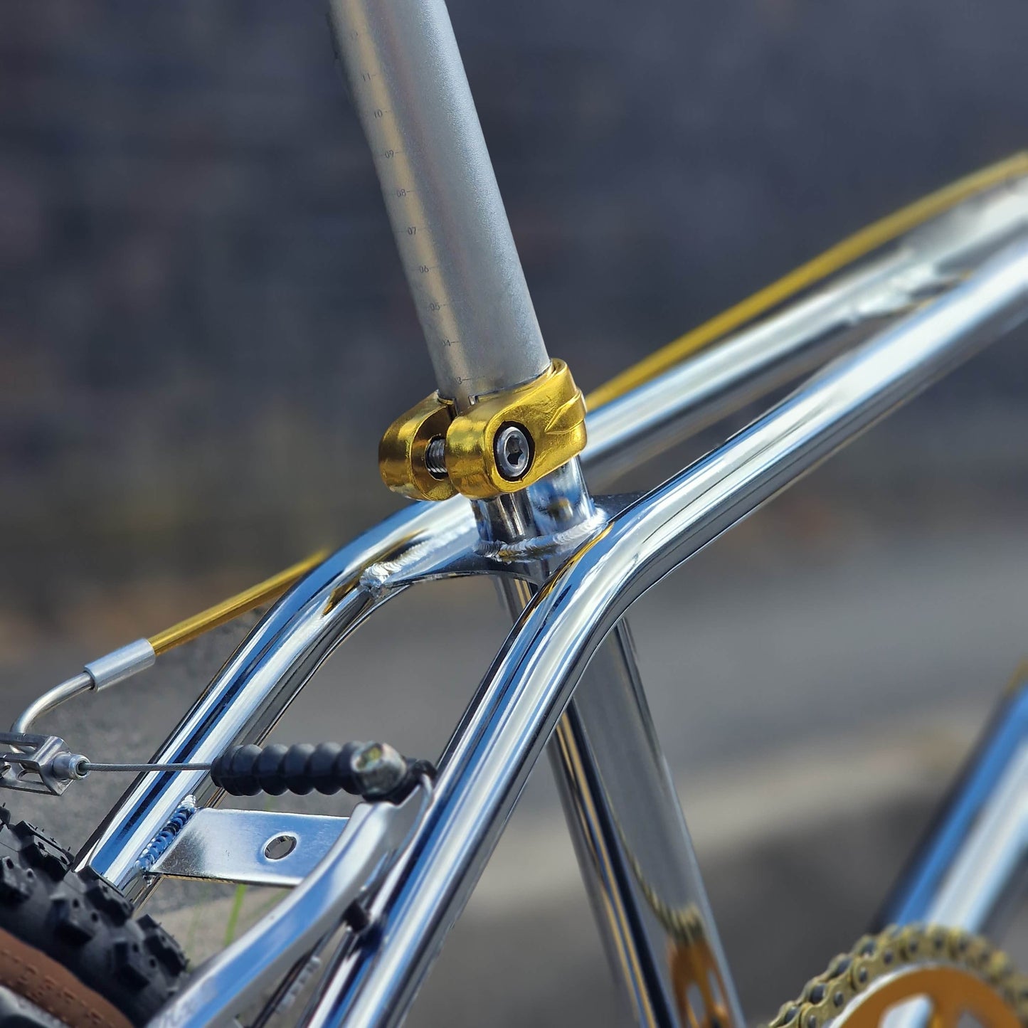 Torker Old School BMX Bikes Chrome / Black / Gold / Pro XL Torker LP Race Pro XL Custom Bike Chrome / Black / Gold