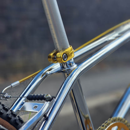 Torker Old School BMX Bikes Chrome / Black / Gold / Pro XL Torker LP Race Pro XL Custom Bike Chrome / Black / Gold