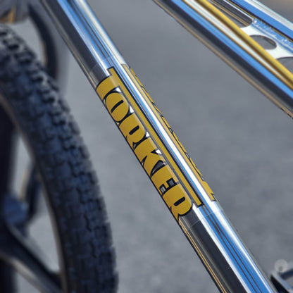 Torker Old School BMX Bikes Chrome / Black / Gold / Pro XL Torker LP Race Pro XL Custom Bike Chrome / Black / Gold