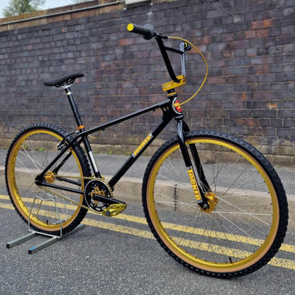 Torker Old School BMX Bikes Chrome / Black / Gold Torker MX26 26 Inch Cruiser Custom Bike Black / Gold