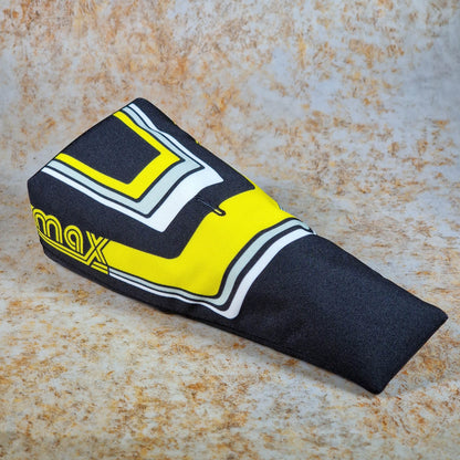 MAX USA Old School BMX Black / White / Yellow Torker Uni-Max Padded Pivotal Seat
