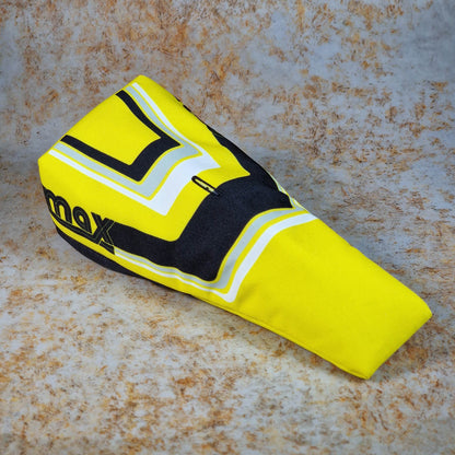 MAX USA Old School BMX Yellow / White / Black Torker Uni-Max Padded Pivotal Seat