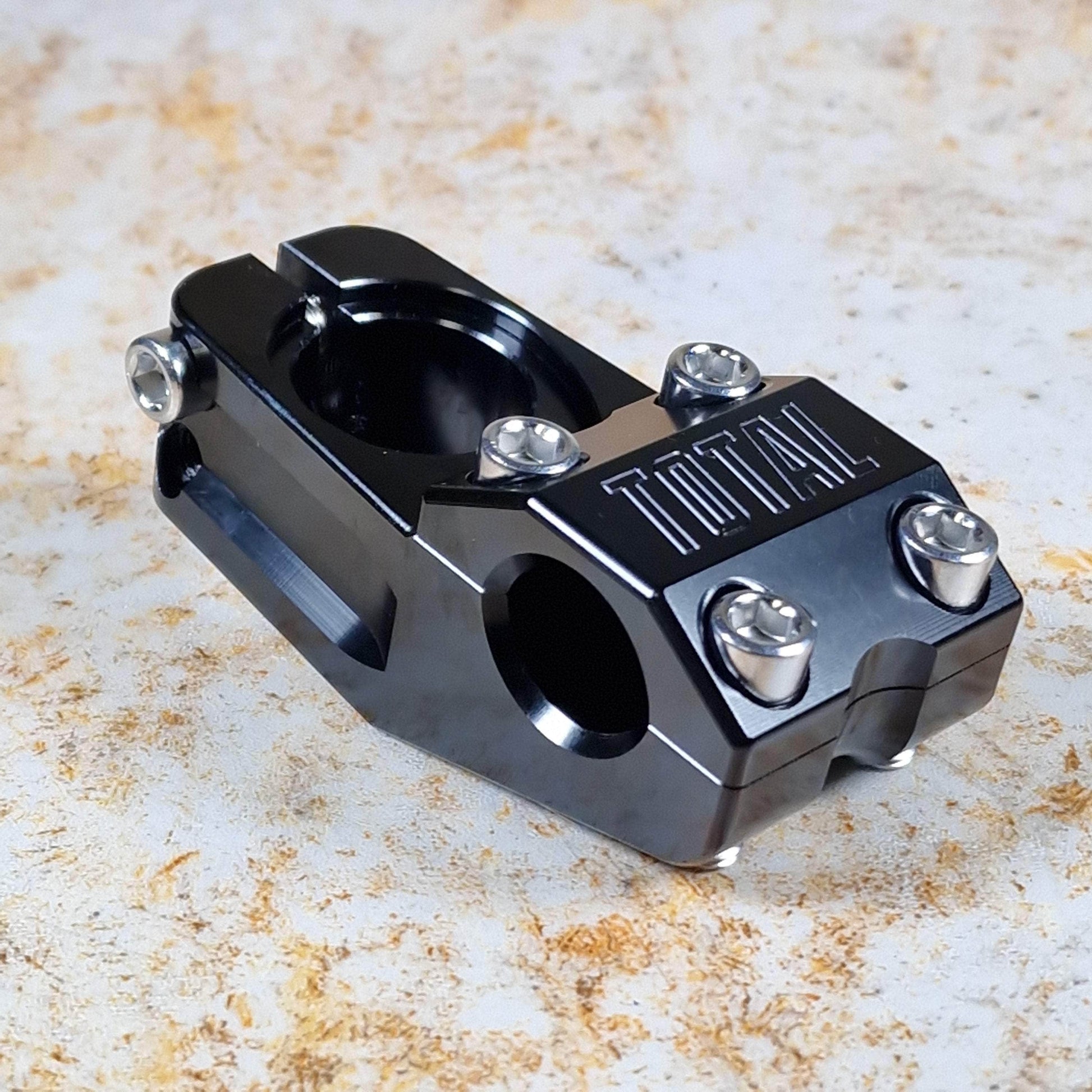 Total BMX BMX Parts Total BMX Team V3 Top Load Stem Black With Chrome Bolts