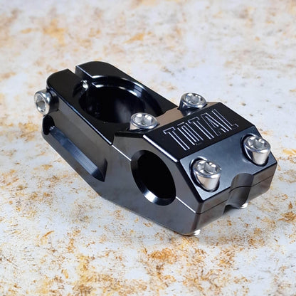 Total BMX BMX Parts Total BMX Team V3 Top Load Stem Black With Chrome Bolts