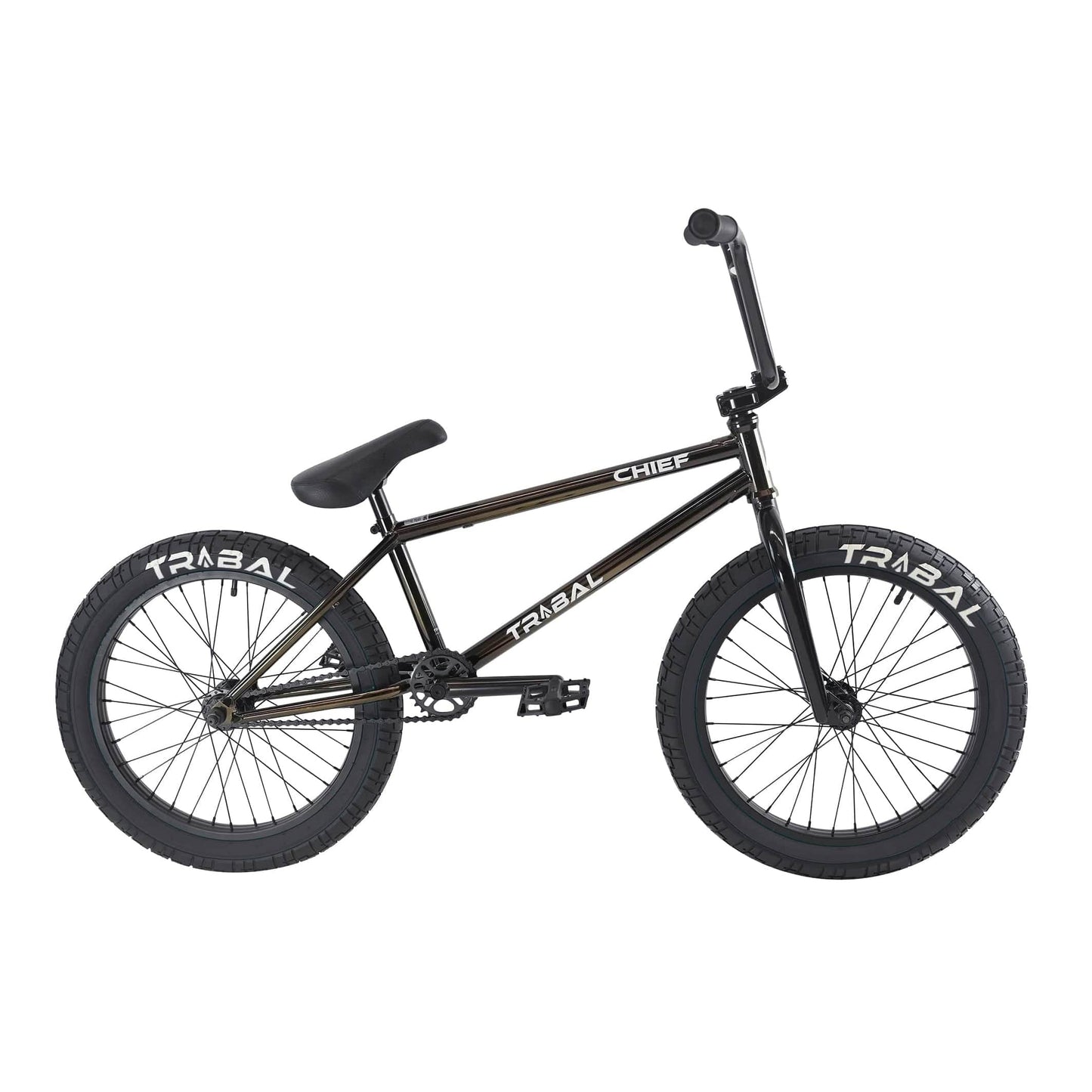 Tribal Bikes BMX Bikes Black / 20.5 Tribal Bikes Chief 100% Cro-mo 20.9" TT Bike Smokey Joe w/ Black Tyres
