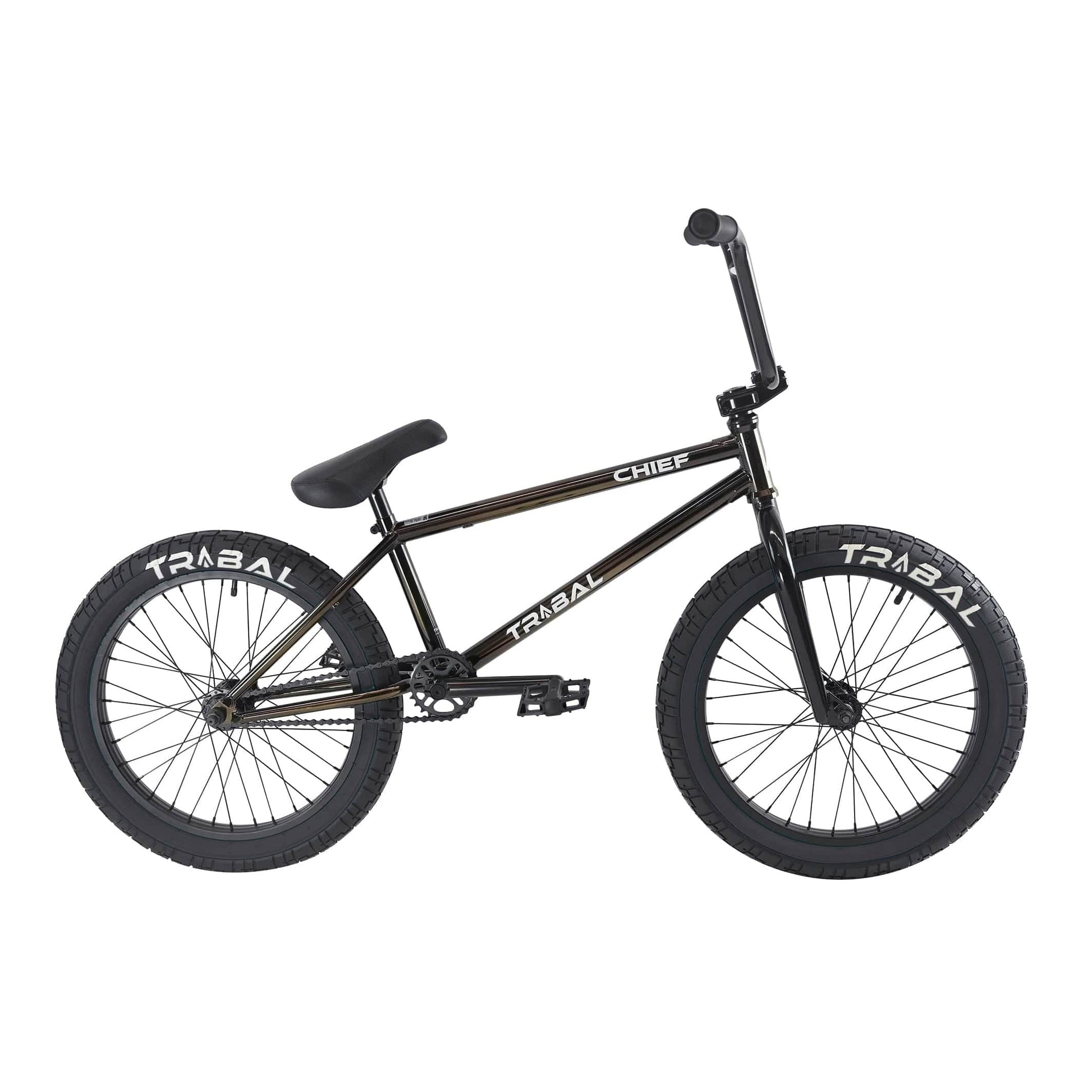 Tribal Bikes BMX Bikes Black / 20.5 Tribal Bikes Chief 100% Cro-mo 20.9" TT Bike Smokey Joe w/ Black Tyres