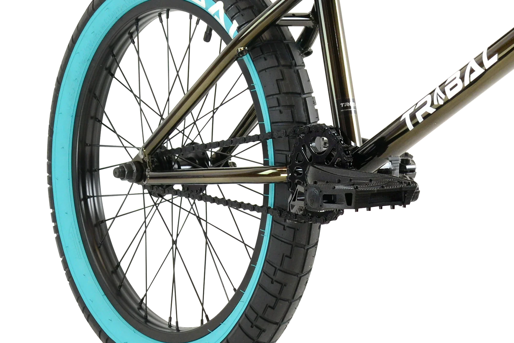 Tribal Bikes BMX Bikes Smokey Joe / 20.9 Tribal Bikes Chief 100% Cro-mo 20.9" TT Bike Smokey Joe w/ Teal Tyres