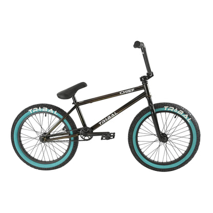 Tribal Bikes BMX Bikes Smokey Joe / 20.9 Tribal Bikes Chief 100% Cro-mo 20.9" TT Bike Smokey Joe w/ Teal Tyres