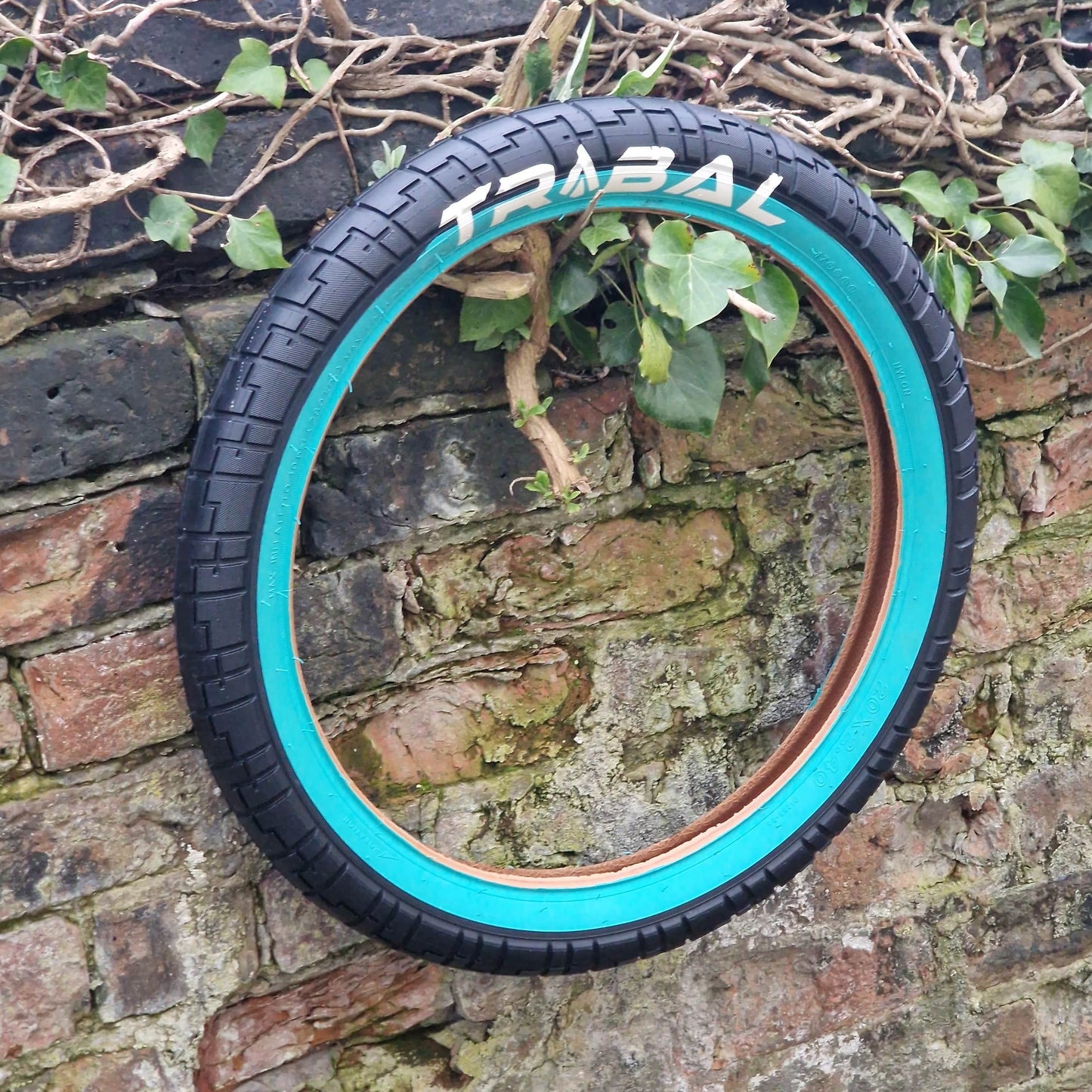 Tribal Bikes Black / Teal / 20 x 2.40 Tribal Fat Logo 2.40" Tyre Black / Teal