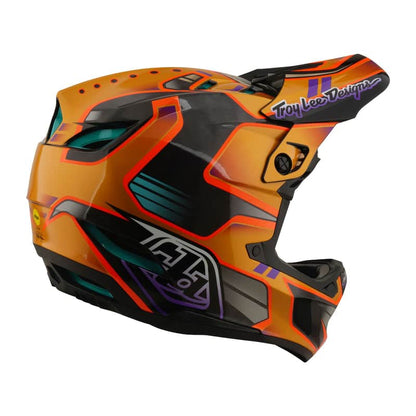 Troy Lee Designs BMX Racing Troy Lee Designs D4 Carbon Helmet Crest Gold