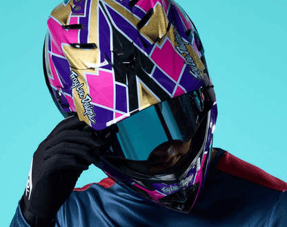 Troy Lee Designs BMX Racing Troy Lee Designs D4 Carbon Helmet Flush Violet