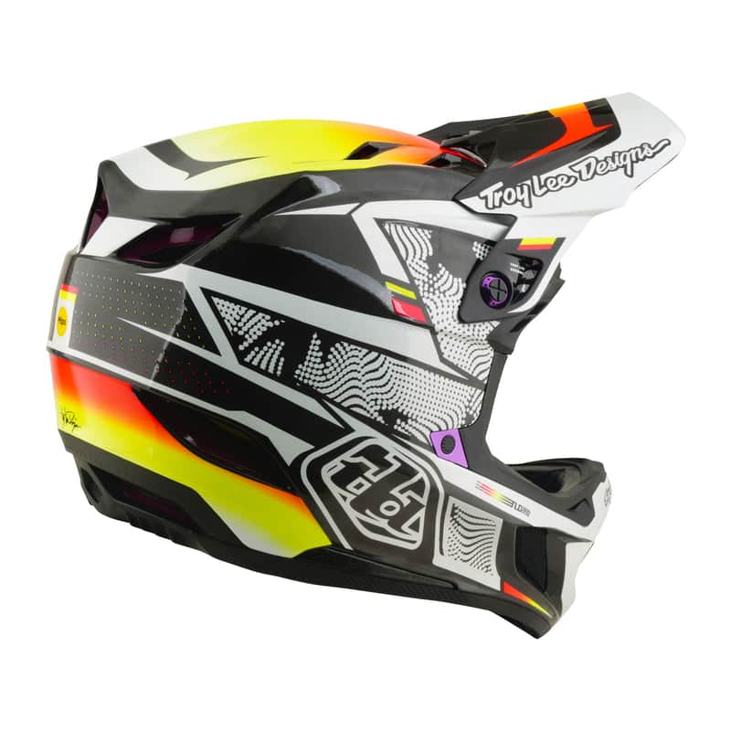Troy Lee Designs BMX Racing Troy Lee Designs D4 Carbon Helmet Lined Up Black