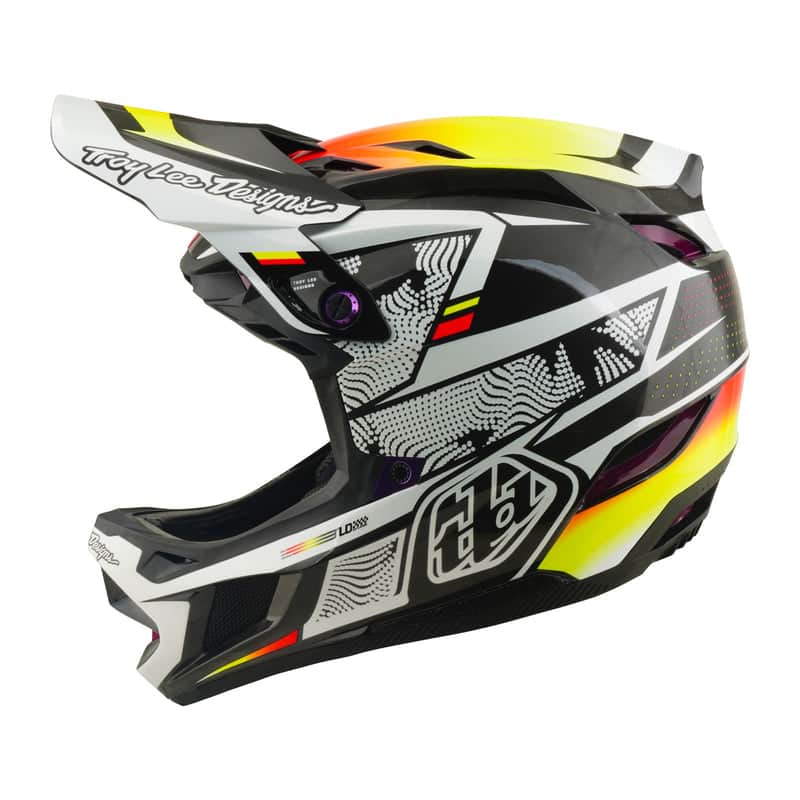 Troy Lee Designs BMX Racing Troy Lee Designs D4 Carbon Helmet Lined Up Black