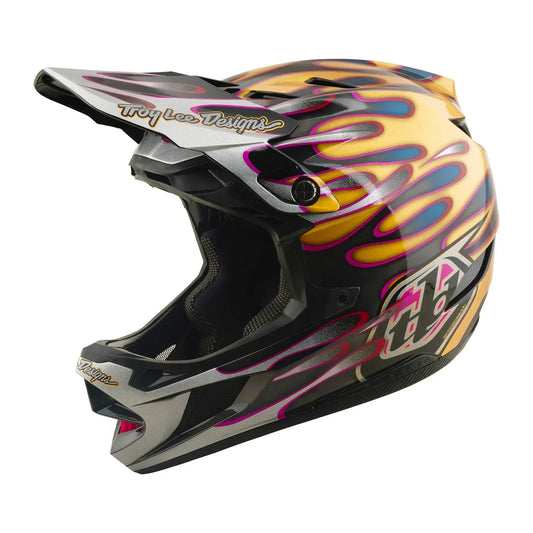 Troy Lee Designs BMX Racing Troy Lee Designs D4 Carbon Helmet Overspray Gold / Black