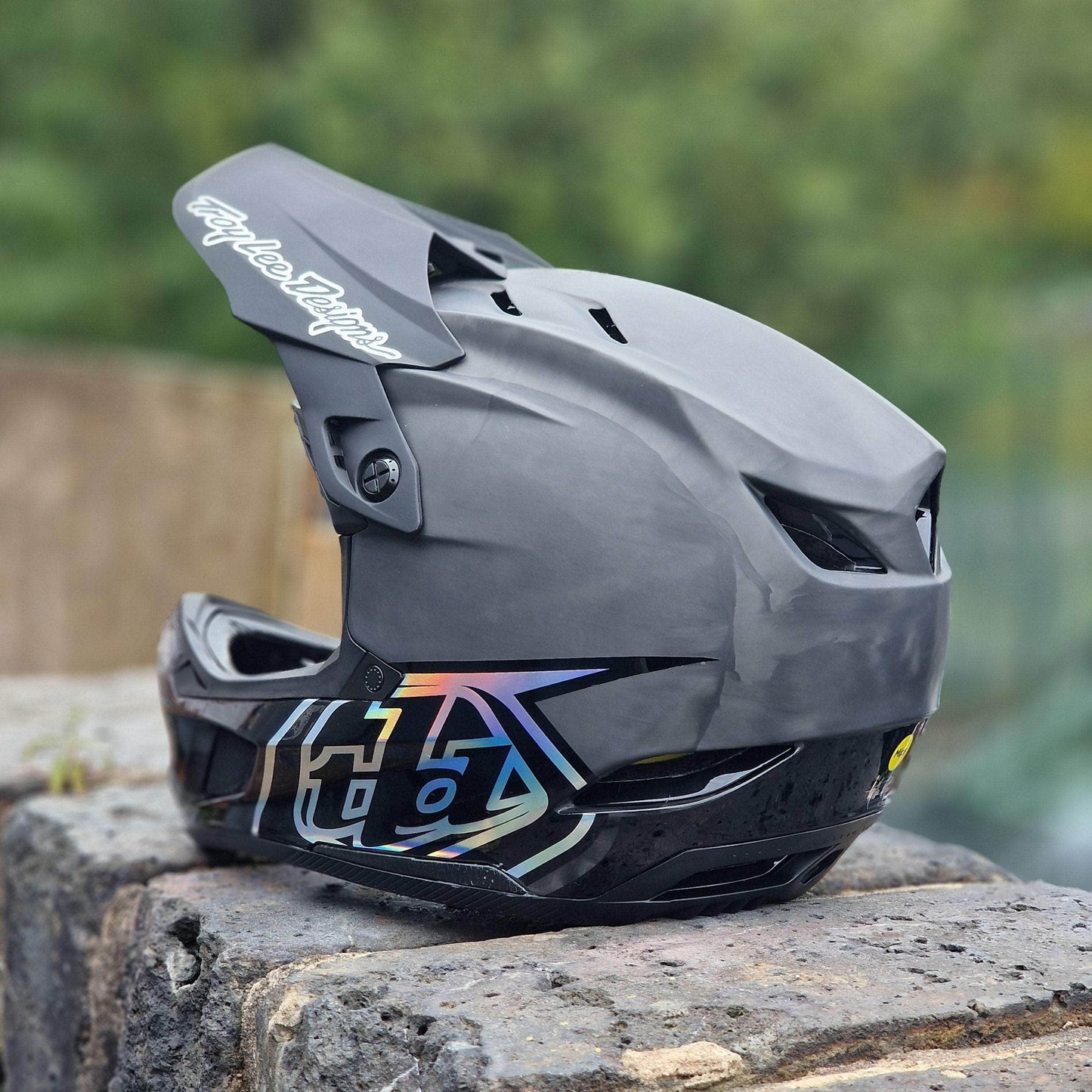 Troy Lee Designs BMX Racing Troy Lee Designs D4 Carbon Helmet Stealth Black