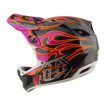 Troy Lee Designs BMX Racing Troy Lee Designs D4 Carbon Helmet Torched Carbon / Magenta