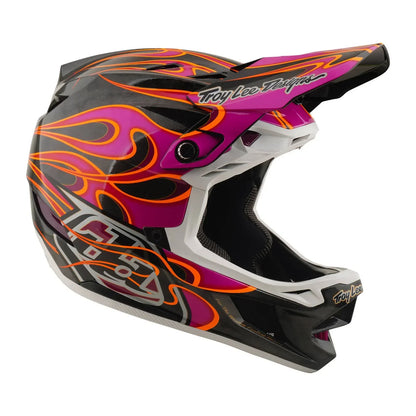 Troy Lee Designs BMX Racing Troy Lee Designs D4 Carbon Helmet Torched Carbon / Magenta