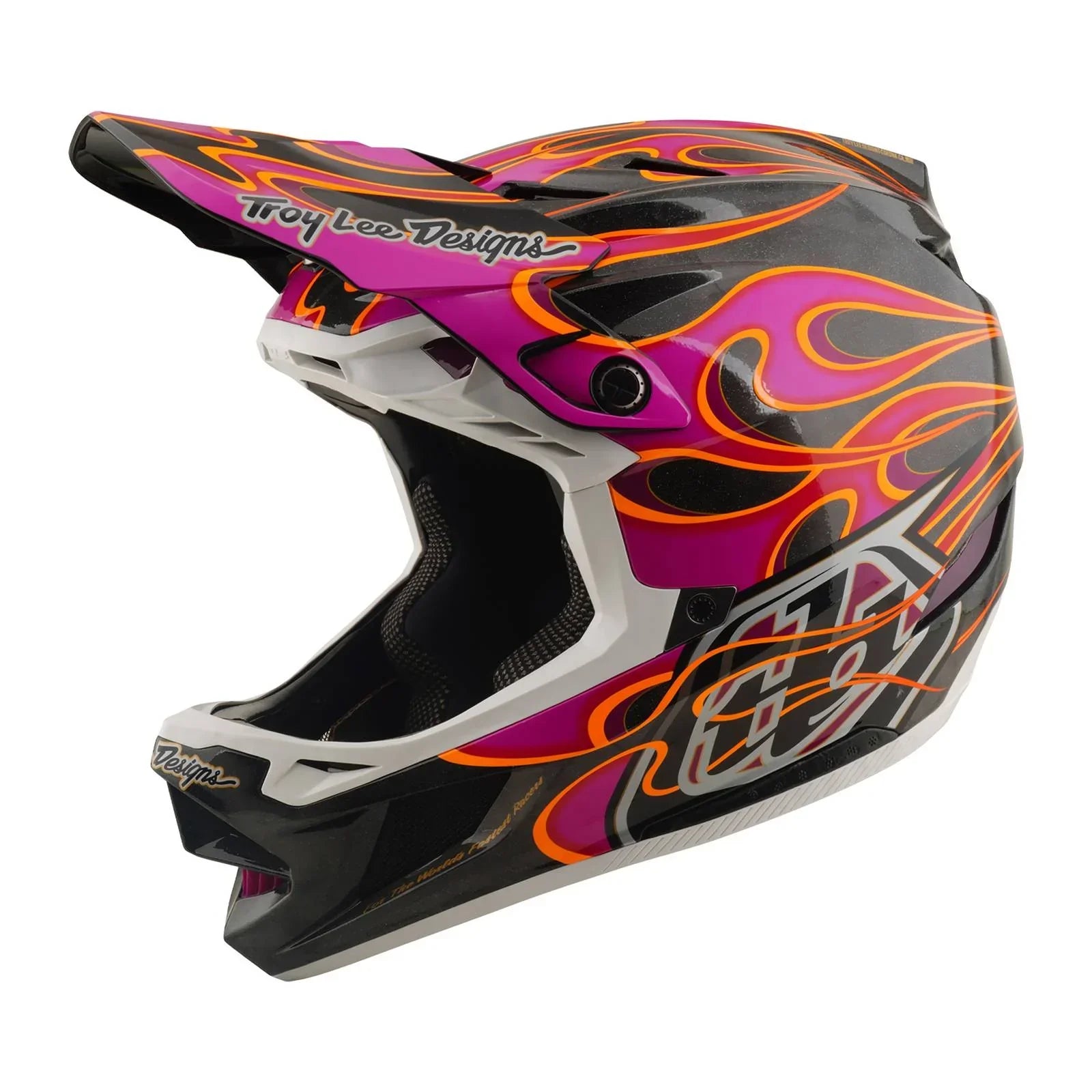 Troy Lee Designs BMX Racing Troy Lee Designs D4 Carbon Helmet Torched Carbon / Magenta