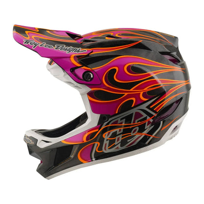 Troy Lee Designs BMX Racing Troy Lee Designs D4 Carbon Helmet Torched Carbon / Magenta