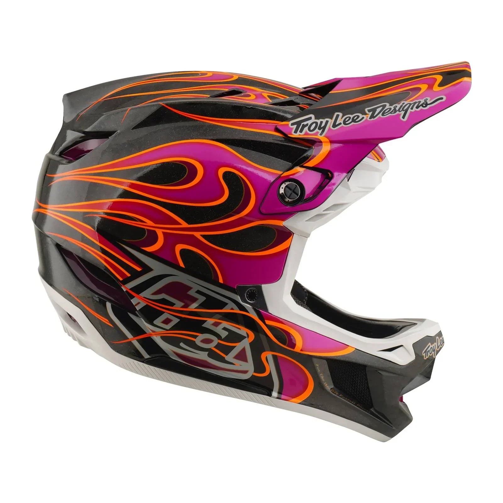 Troy Lee Designs BMX Racing Troy Lee Designs D4 Carbon Helmet Torched Carbon / Magenta
