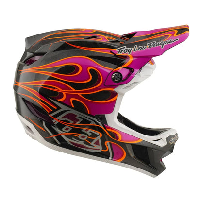 Troy Lee Designs BMX Racing Troy Lee Designs D4 Carbon Helmet Torched Carbon / Magenta