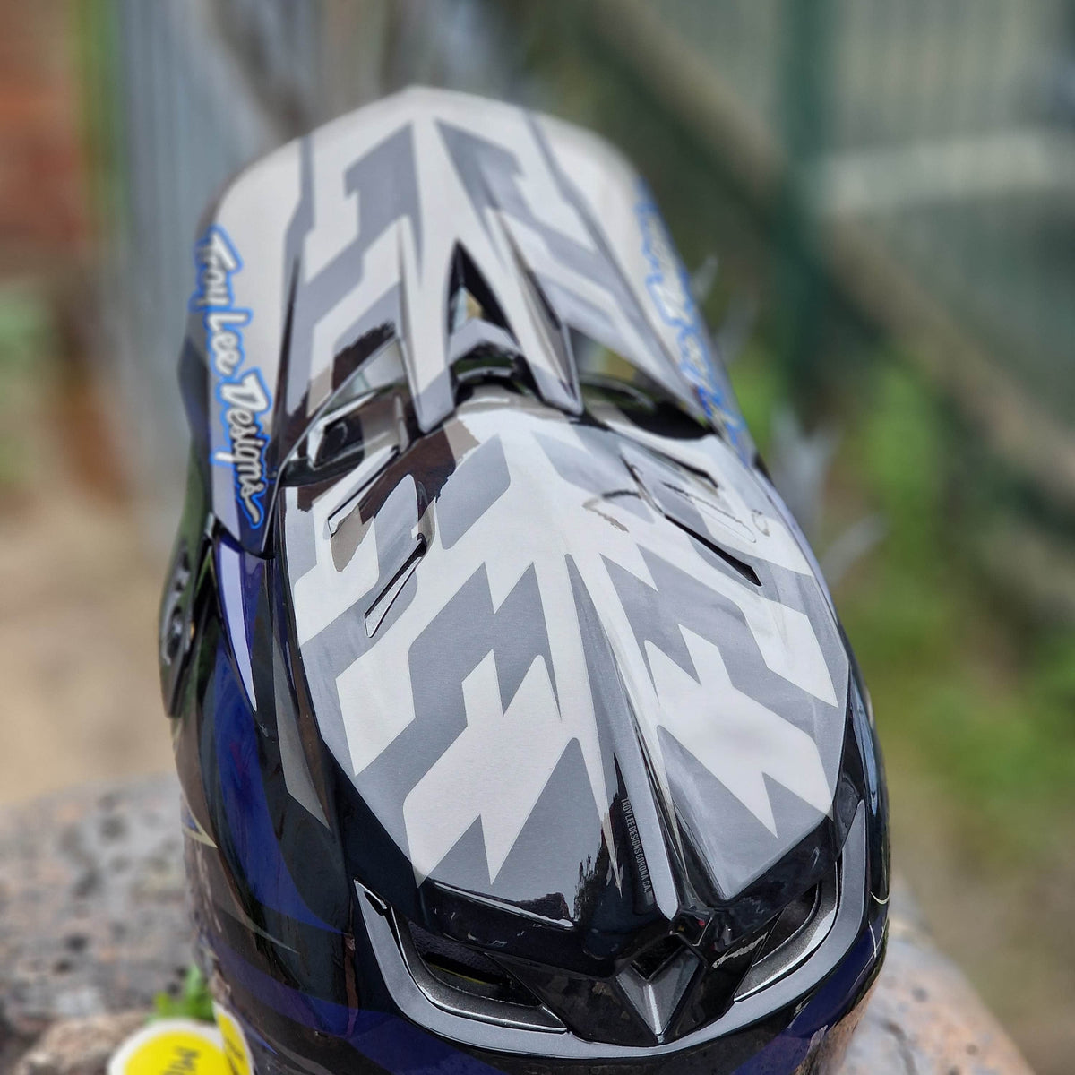 Troy Lee Designs BMX Racing Troy Lee Designs D4 Composite Helmet Burst Grey