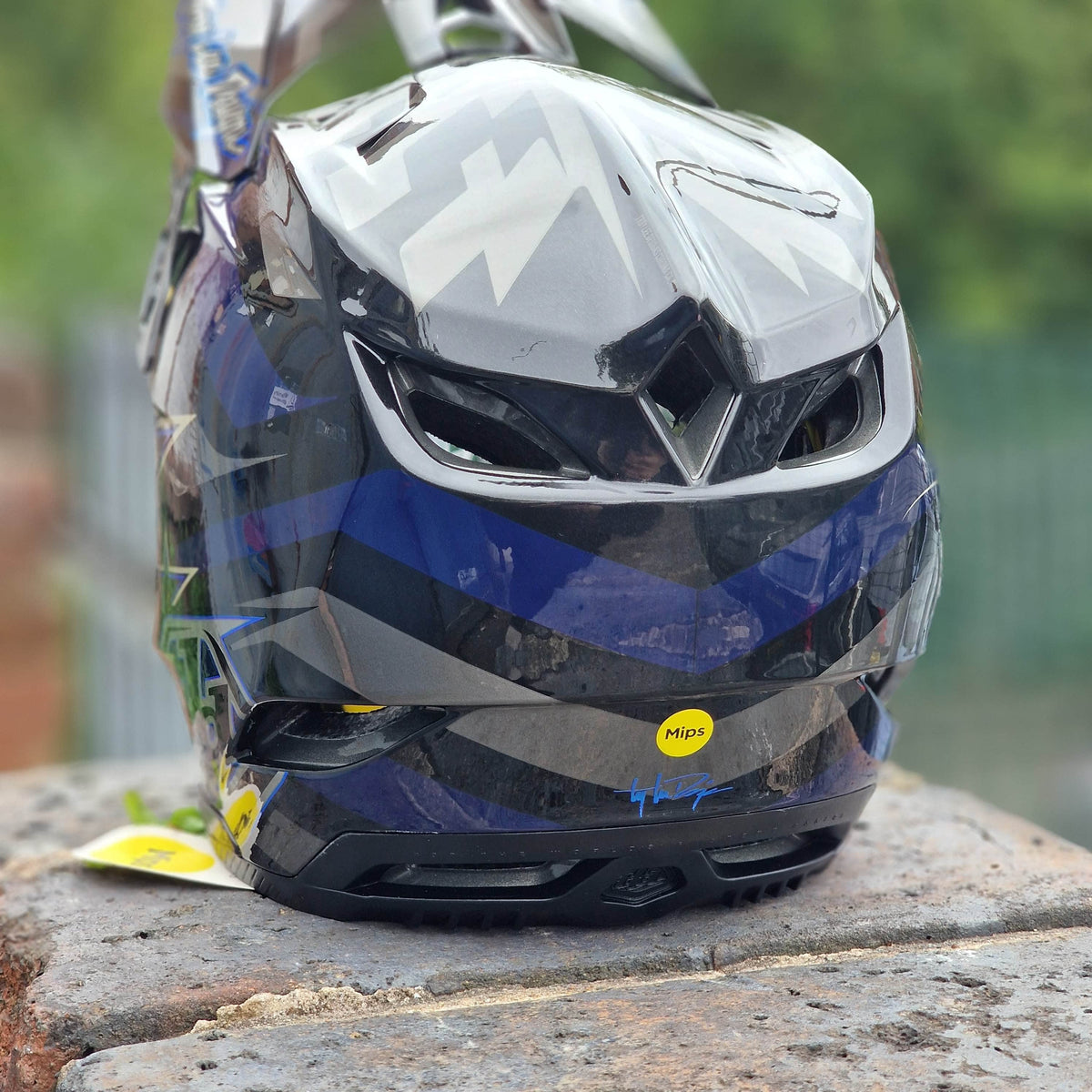 Troy Lee Designs BMX Racing Troy Lee Designs D4 Composite Helmet Burst Grey