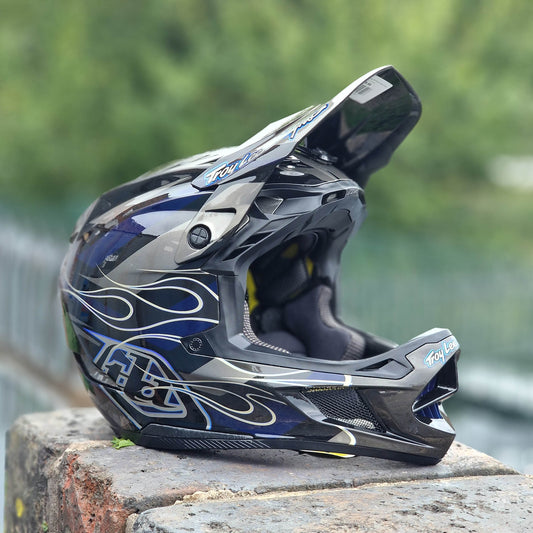 Troy Lee Designs BMX Racing Troy Lee Designs D4 Composite Helmet Burst Grey