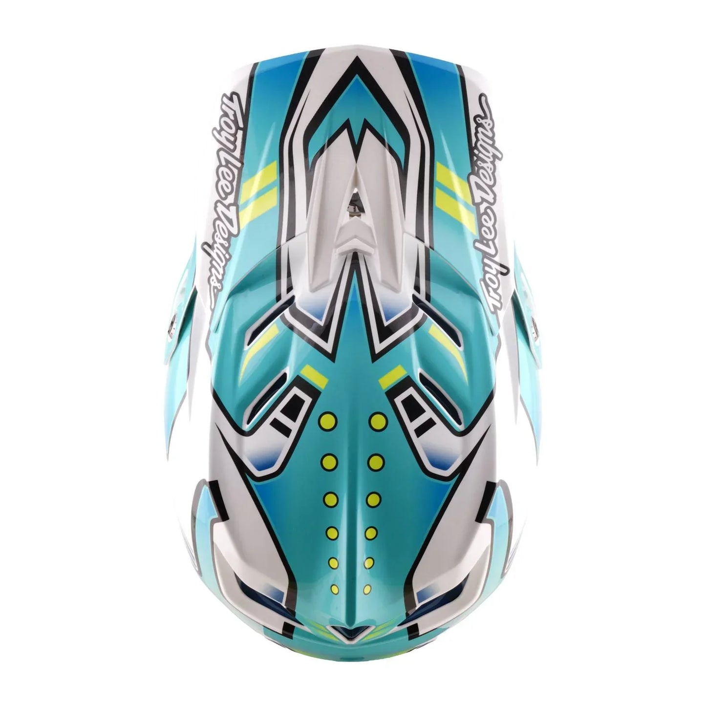 Troy Lee Designs BMX Racing Troy Lee Designs D4 Composite Helmet Crest Real Teal