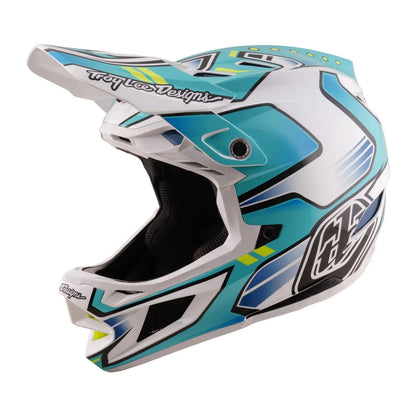Troy Lee Designs BMX Racing Troy Lee Designs D4 Composite Helmet Crest Real Teal