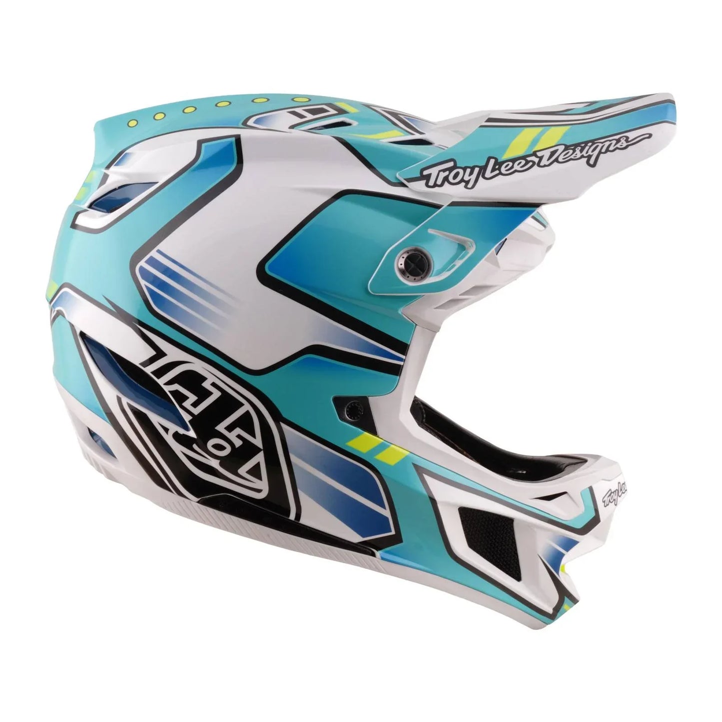 Troy Lee Designs BMX Racing Troy Lee Designs D4 Composite Helmet Crest Real Teal