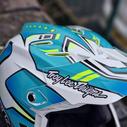 Troy Lee Designs BMX Racing Troy Lee Designs D4 Composite Helmet Crest Real Teal