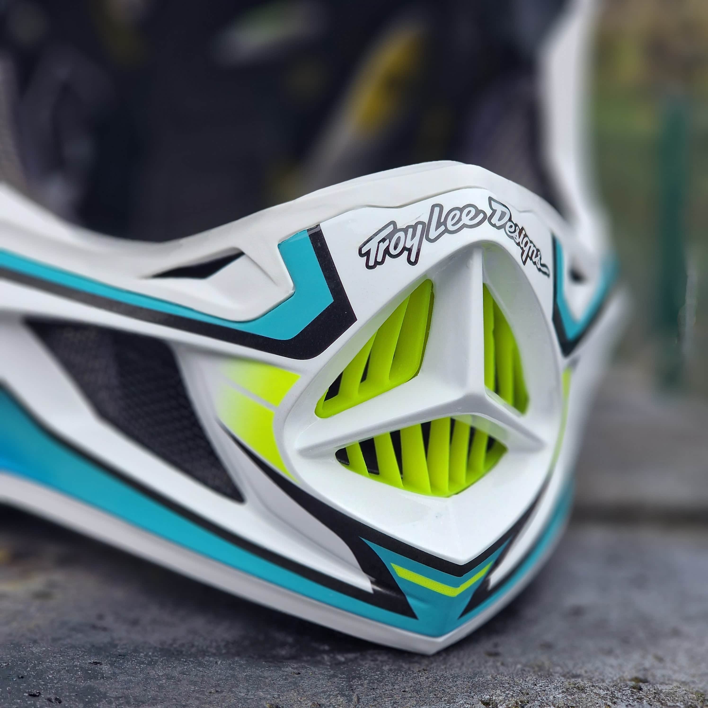 Troy Lee Designs D4 Composite Helmet Crest Real Teal | Alans BMX