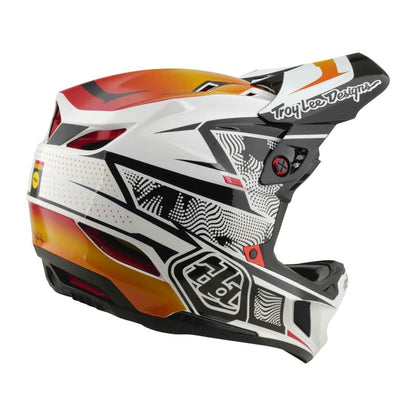 Troy Lee Designs BMX Racing Troy Lee Designs D4 Composite Helmet Lined Up White