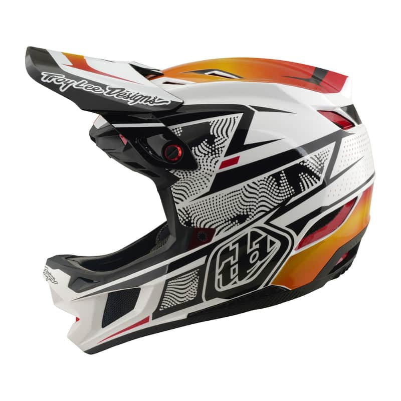 Troy Lee Designs BMX Racing Troy Lee Designs D4 Composite Helmet Lined Up White