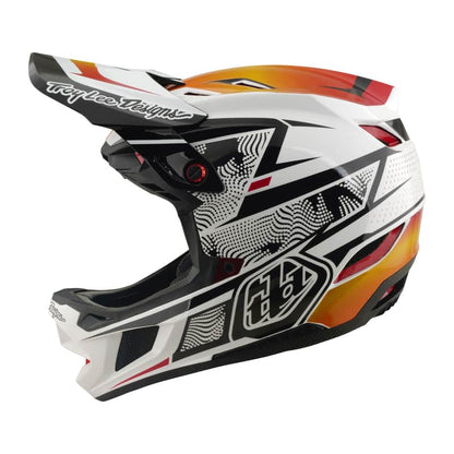 Troy Lee Designs BMX Racing Troy Lee Designs D4 Composite Helmet Lined Up White