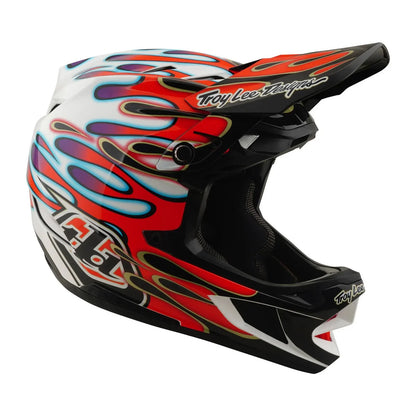 Troy Lee Designs BMX Racing Troy Lee Designs D4 Composite Helmet Overspray White / Red