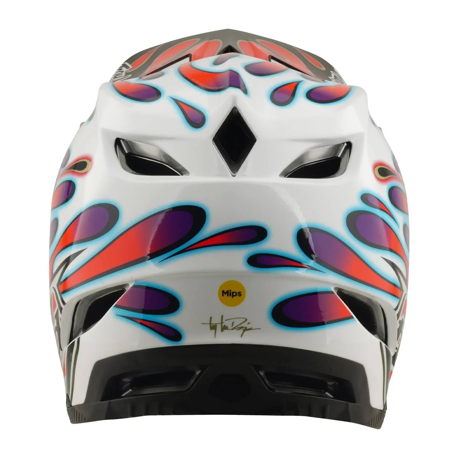 Troy Lee Designs BMX Racing Troy Lee Designs D4 Composite Helmet Overspray White / Red