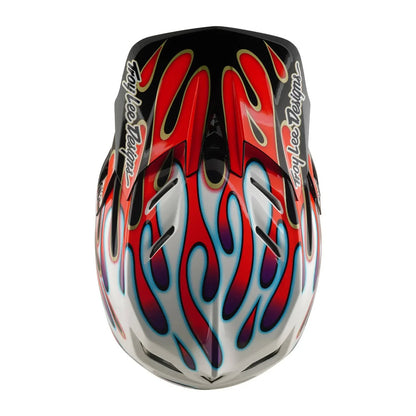 Troy Lee Designs BMX Racing Troy Lee Designs D4 Composite Helmet Overspray White / Red