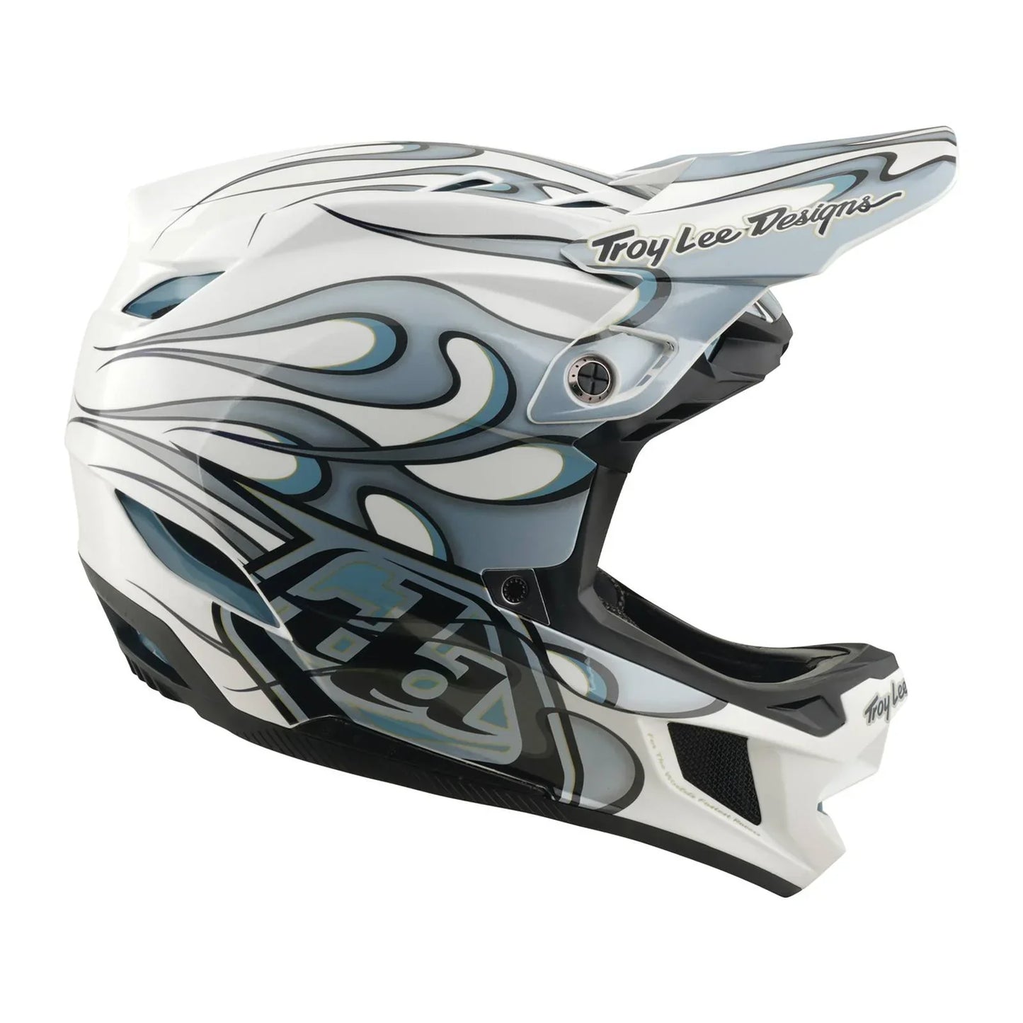 Troy Lee Designs BMX Racing Troy Lee Designs D4 Composite Helmet Torched White / Silver