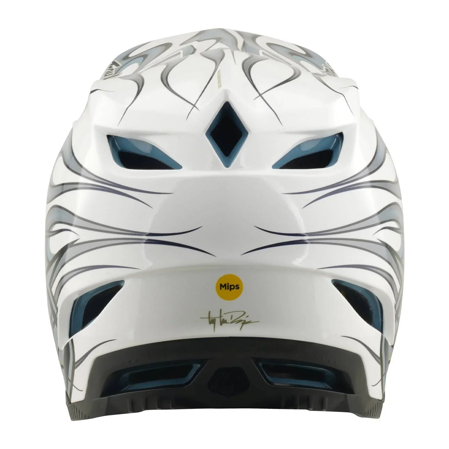 Troy Lee Designs BMX Racing Troy Lee Designs D4 Composite Helmet Torched White / Silver