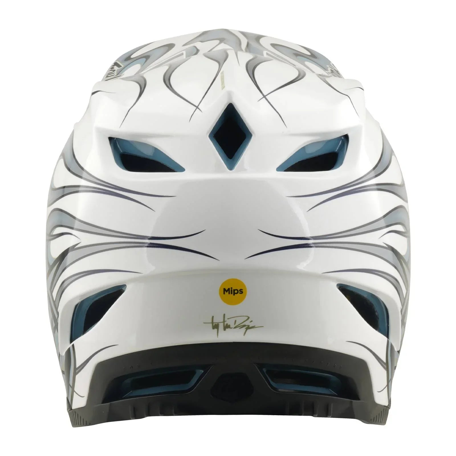 Troy Lee Designs BMX Racing Troy Lee Designs D4 Composite Helmet Torched White / Silver