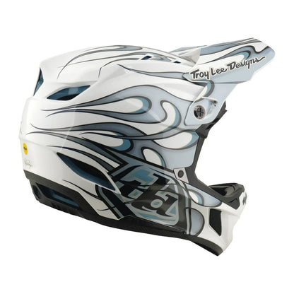 Troy Lee Designs BMX Racing Troy Lee Designs D4 Composite Helmet Torched White / Silver